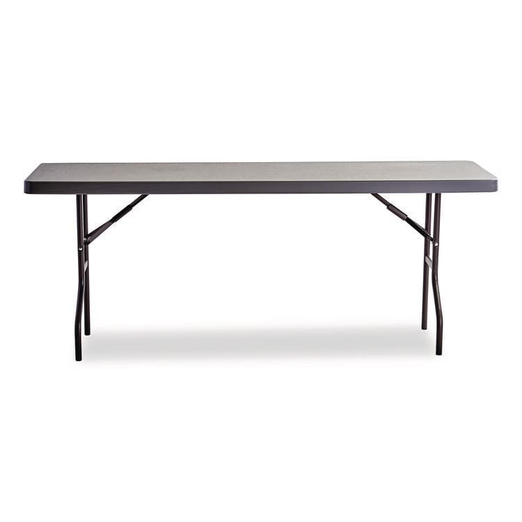 ICEBERG ENTERPRISES IndestrucTable Commercial Folding Table, Rectangular, 48" x 24" x 29", Charcoal Top, Charcoal Base/Legs (ICE65507) thumbnail 2