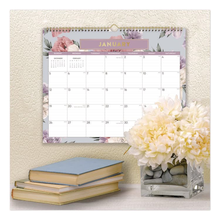 BLUE SKY Tula Monthly Wall Calendar, Floral Artwork, 15 x 12, White/Multicolor Sheets, 12-Month (Jan to Dec): 2026 (BLS144076) thumbnail 3
