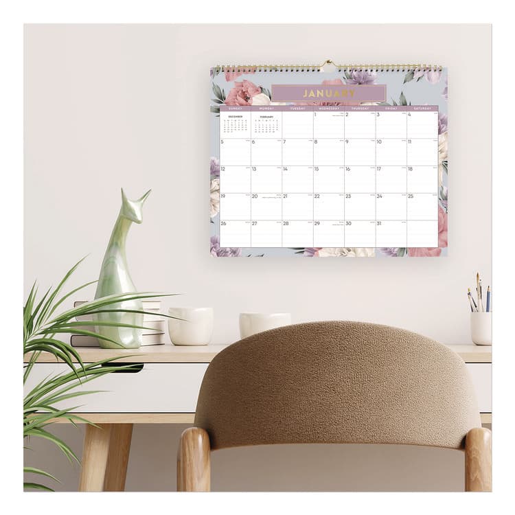 BLUE SKY Tula Monthly Wall Calendar, Floral Artwork, 15 x 12, White/Multicolor Sheets, 12-Month (Jan to Dec): 2026 (BLS144076) thumbnail 4
