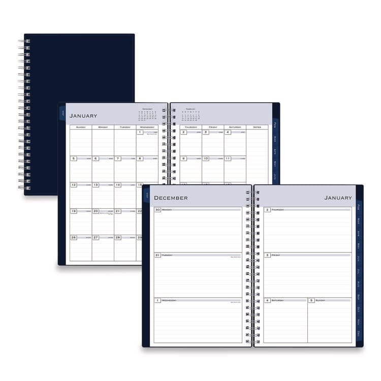 BLUE SKY Passages Weekly/Monthly Planner, 8 x 5, Navy Cover, 12-Month (Jan to Dec): 2026 (BLS148657)