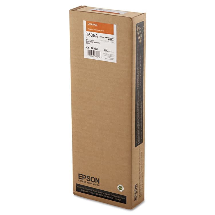 EPSON AMERICA, . T636A00 UltraChrome HDR Ink, Orange (EPST636A00)