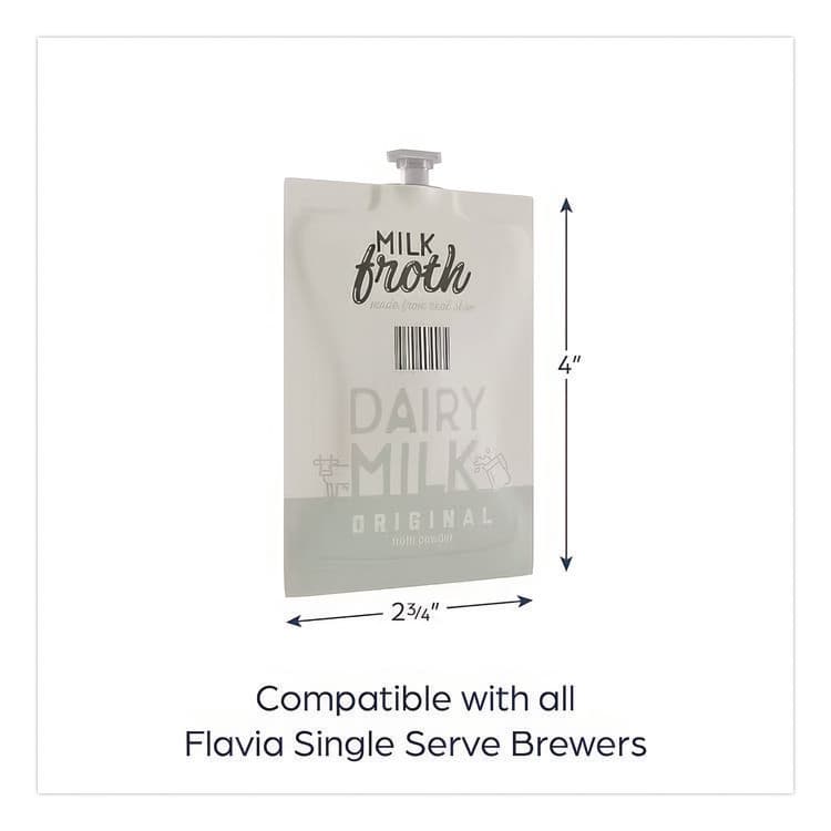 MARS, . FLAVIA Real Milk Froth Freshpacks, 0.46 oz Packet, 72/Carton (MDKMDR12475) thumbnail 2