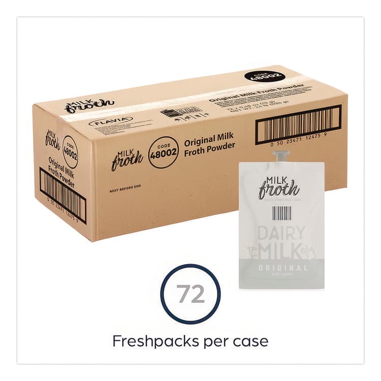 MARS, . FLAVIA Real Milk Froth Freshpacks, 0.46 oz Packet, 72/Carton (MDKMDR12475) thumbnail 3
