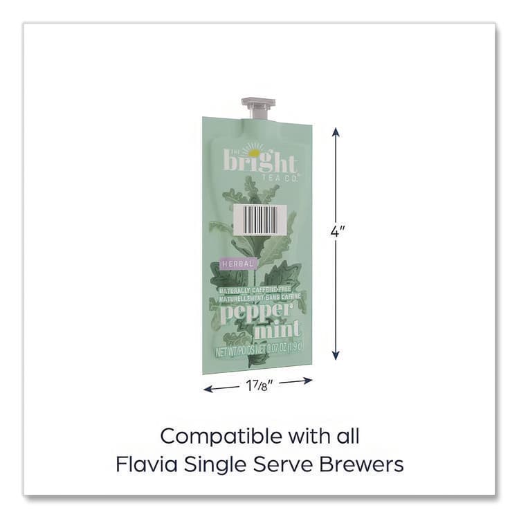 MARS, . Tea Freshpack Pods, Peppermint Herbal, 0.07 oz, 100/Carton (MDKMDRB505) thumbnail 2