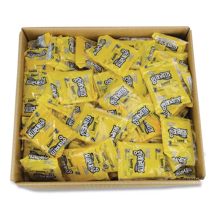 KELLOGG'S Honey Grahams Crackers, 0.49 oz Bag, 200/Carton (KEB802690) thumbnail 4