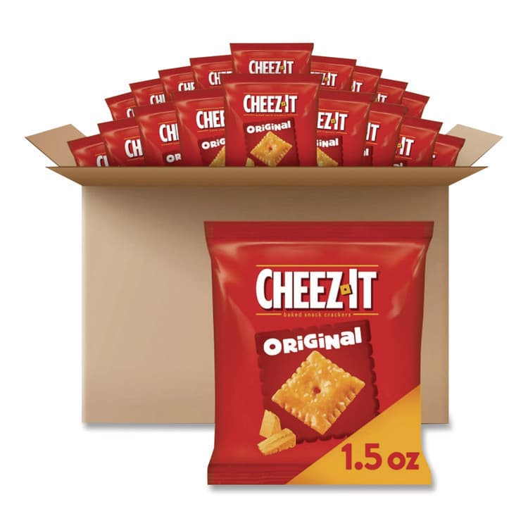 KELLOGG'S Cheez-it Crackers, 1.5 oz Bag, Reduced Fat, 60/Carton (KEB122264)