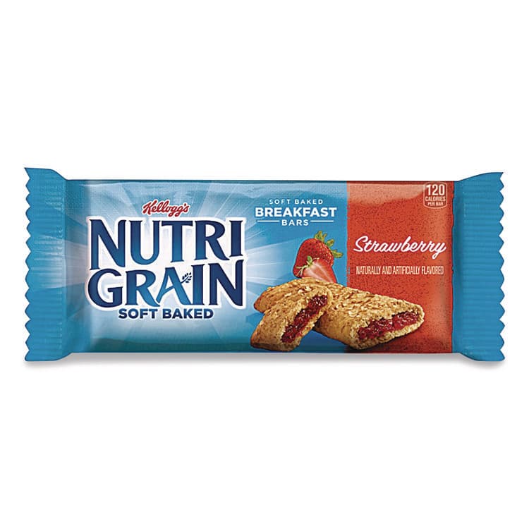 KELLOGG'S Nutri-Grain Soft Baked Breakfast Bars, Strawberry, 1.3 oz, 8/Box (KEB35902) thumbnail 2