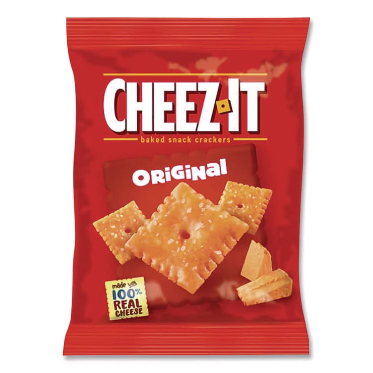 KELLOGG'S Cheez-It Crackers, 1.5 oz Single-Serving Snack Pack, 8/Box (KEB12233) thumbnail 2