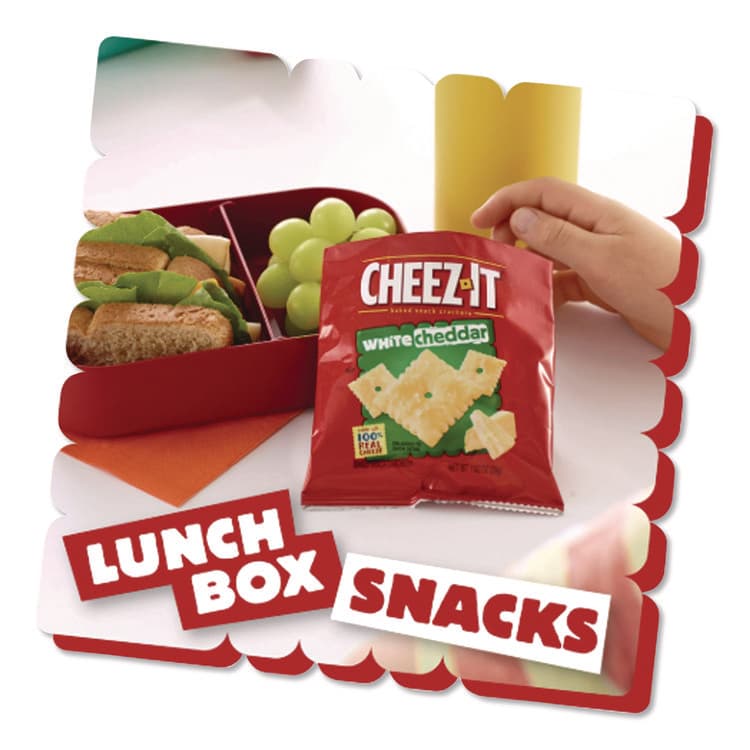 KELLOGG'S Cheez-it Crackers, 1.5 oz Bag, White Cheddar, 45/Carton (KEB10892) thumbnail 3