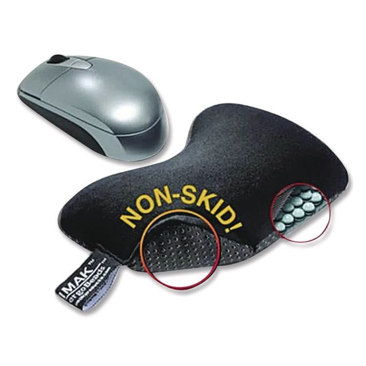 BROWNMED Nonskid Mouse Wrist Cushion, 7 x 5.3, Black (IMAA10174) thumbnail 4