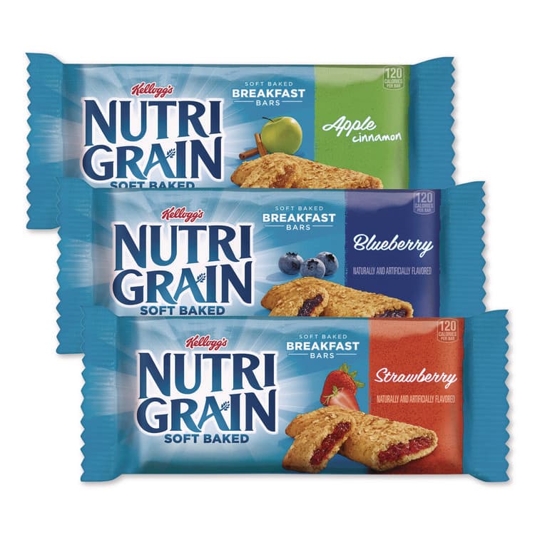KELLOGG'S Nutri-Grain Soft Baked Breakfast Bars, Assorted, 1.3 oz Bar, 48/Carton (GRR22000508) thumbnail 2