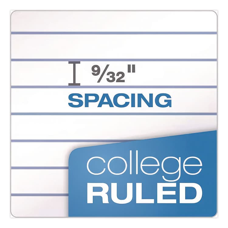 TOPS BUSINESS FORMS Coil-Lock Wirebound Notebook, 3-Hole Punch, Medium/College Rule, Randomly Assorted Cover Color, (70) 10.5 x 8 Sheets (OXF65022) thumbnail 4