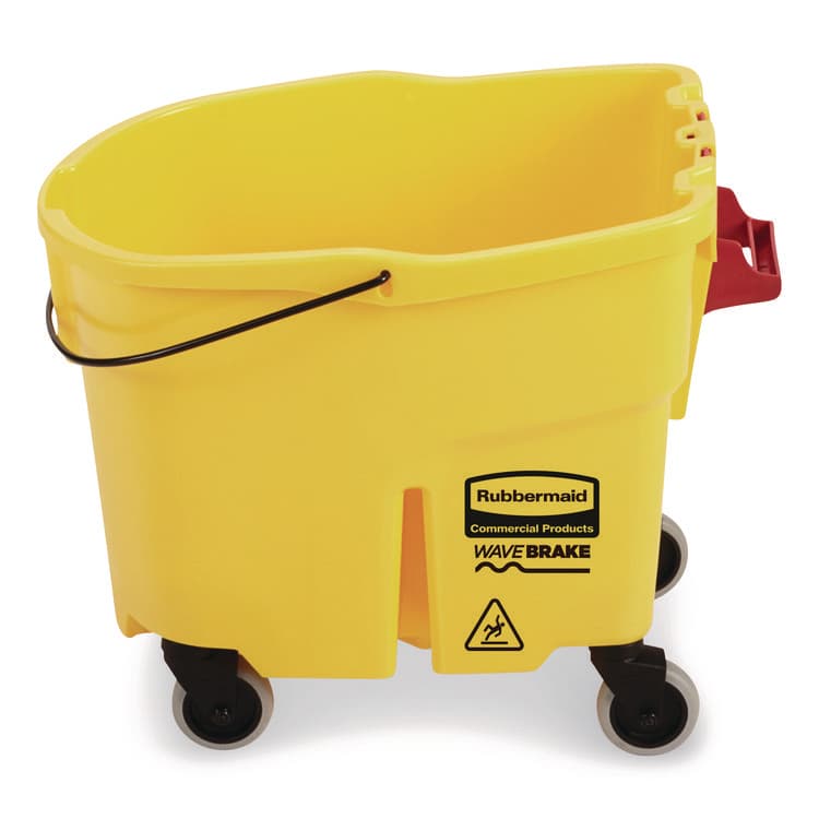 RUBBERMAID COMMERCIAL PROD. WaveBrake 2.0 Bucket, 8.75 gal, Plastic, Yellow (RCPFG757088YEL) thumbnail 3