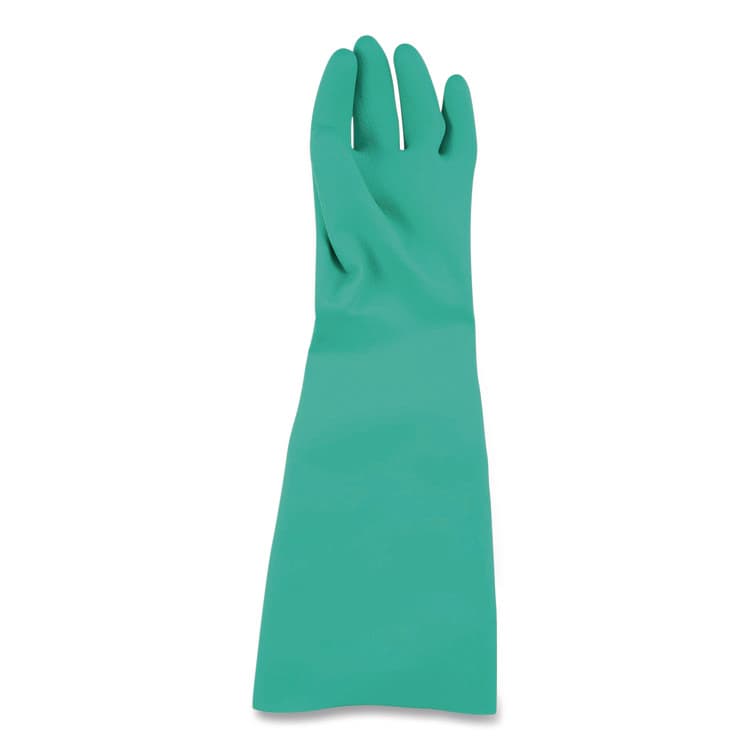 CFS BRANDS Nitrile Dishwashing Gloves, 21" Long, Small, Green, Pair (SJM19NUS) thumbnail 2