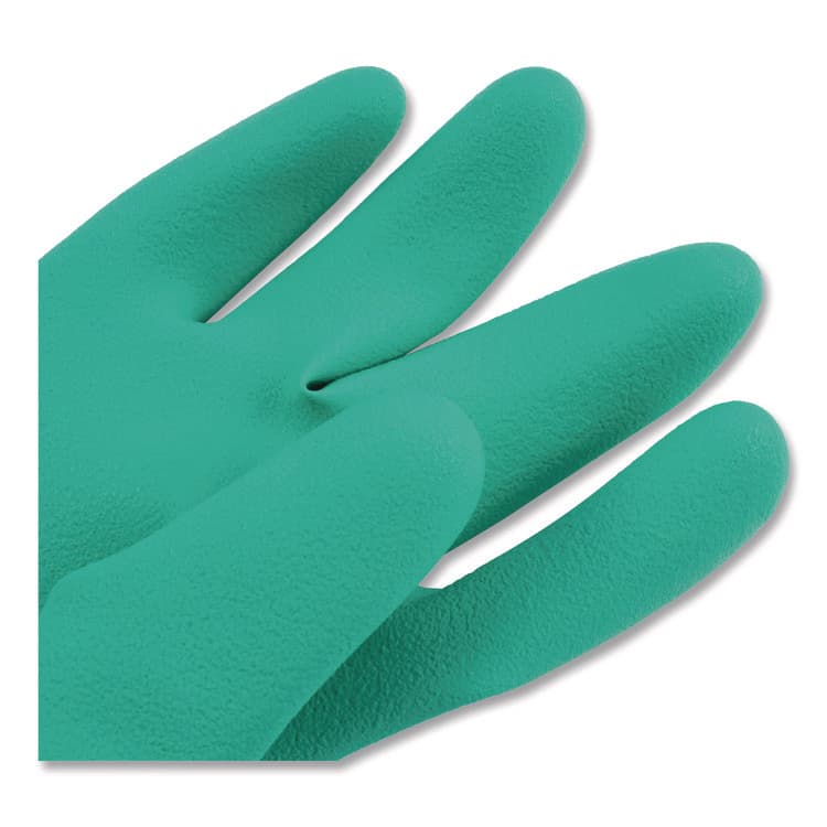 CFS BRANDS Nitrile Dishwashing Gloves, 21" Long, Large, Green, Pair (SJM19NUL) thumbnail 4