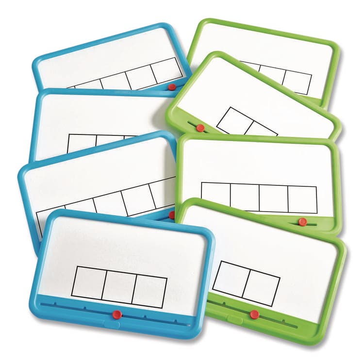 LEARNING RESOURCES ELKONIN Box Magnetic Dry Erase Board Set, 11.4 x 5, White Surface, 8 Boards (HDM94476) thumbnail 4