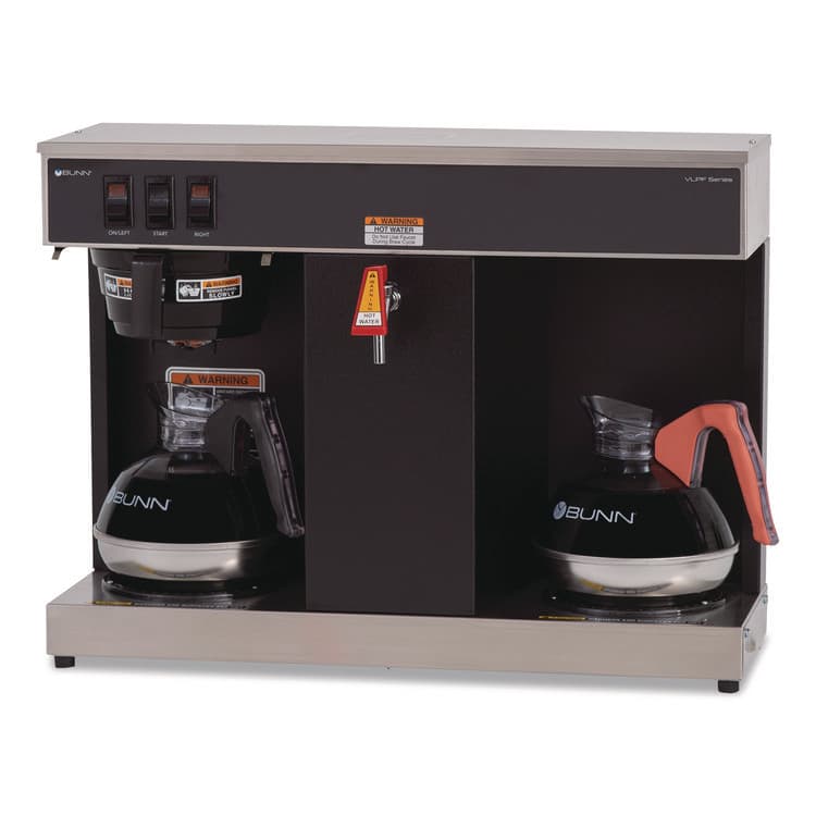 BUNN-O-MATIC VLPF 12-Cup Automatic Coffee Brewer, Gray/Stainless Steel (BUN074000005)