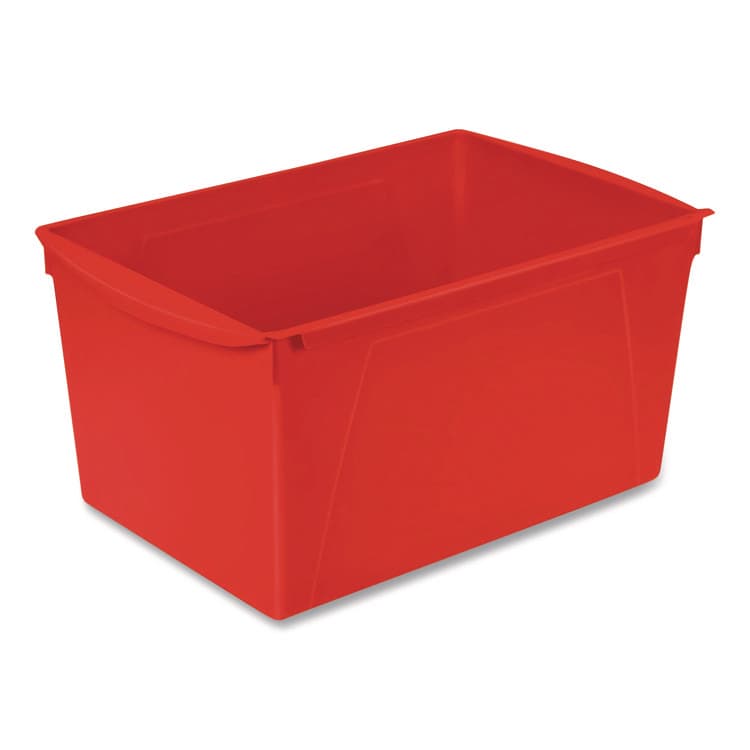STOREX Double XL Wide Interlocking Book Bins, 9.2" x 14.5" x 7", Assorted Bright Colors, 6/Carton (STX71126E06C) thumbnail 2