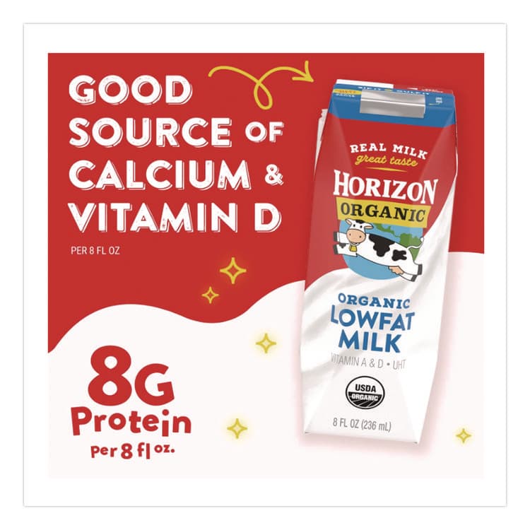 DANONE Low Fat Milk, 1% Plain, 8 oz, 18/Carton (HZD061223) thumbnail 4