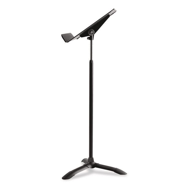 NATIONAL PUBLIC SEATING Melody Music Stand, 20.5" Wide, 24" to 46" Shelf Height, Black (NPS82MS)