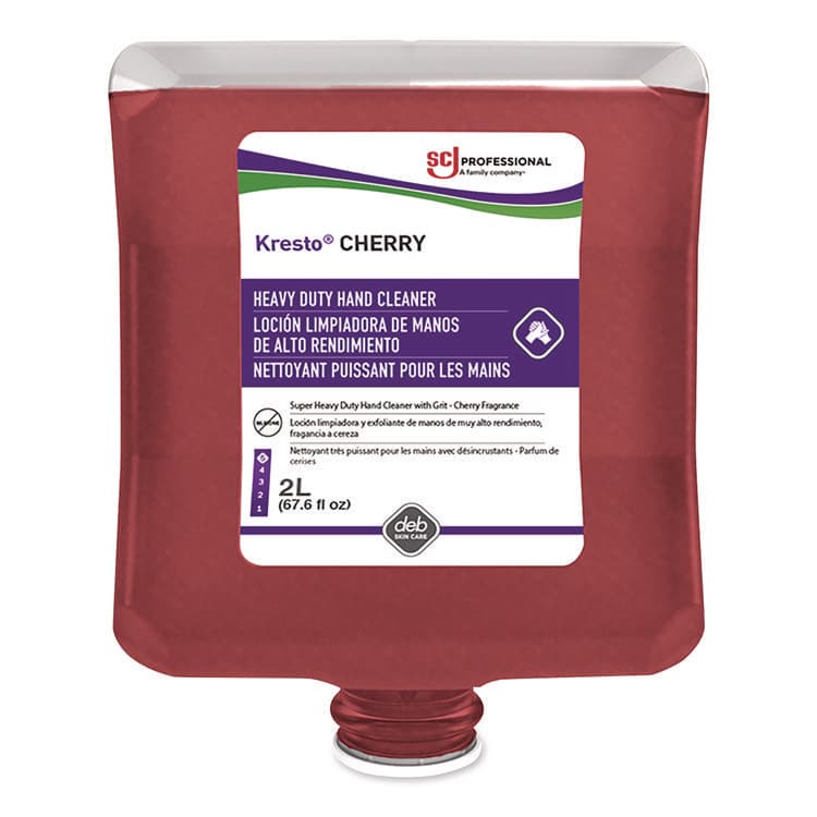 SC JOHNSON Kresto Cherry Heavy Duty Hand Cleaner Manual Cartridge Refill, Cherry Scent, 2 L, 4/Carton (SJNKCH2LT) thumbnail 2