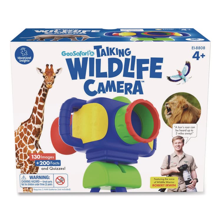 EDUCATIONAL INSIGHTS, GeoSafari Jr. Talking Wildlife Camera, Grades Pre-K to 3 (EII8808)