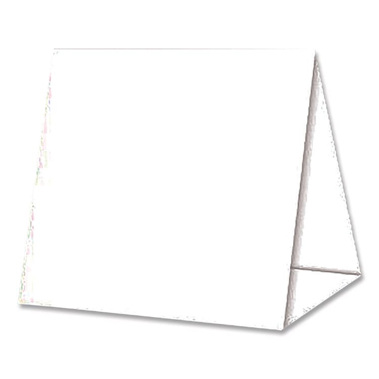 BLANKS/USA Table Tent, 80 lb Cover Weight, 12 x 18, White, 2 Tents/Sheet, 50 Sheets/Pack (BLA01FLWH) thumbnail 4