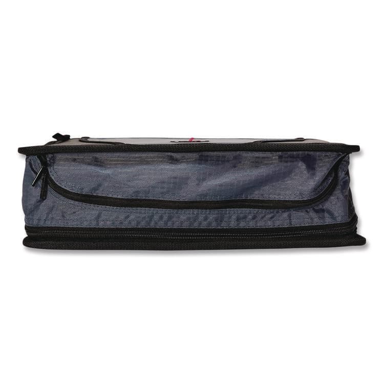 CASE IT Mighty Zip Tab Binder, 3 Rings, 3" Capacity, 11 x 8.5, Red (CAED146RED) thumbnail 3