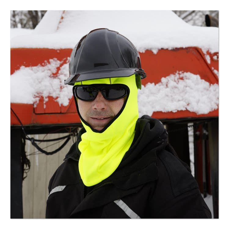 ERGODYNE CORPORATION N-Ferno 6821 Fleece Balaclava Face Mask, One Size Fits Most, Lime (EGO16829) thumbnail 3