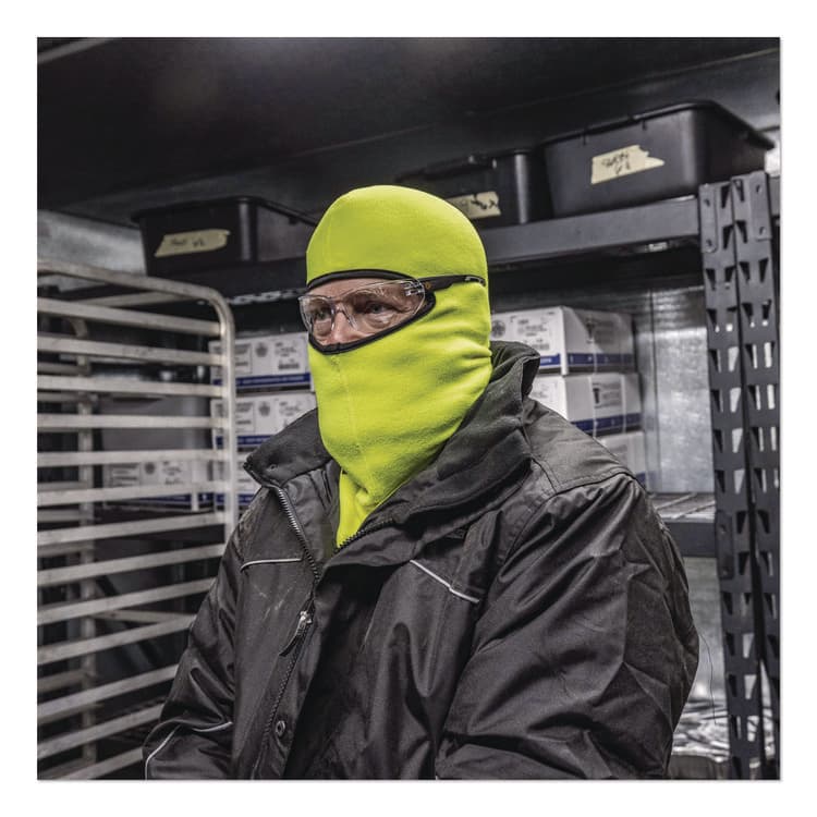 ERGODYNE CORPORATION N-Ferno 6821 Fleece Balaclava Face Mask, One Size Fits Most, Lime (EGO16829) thumbnail 4