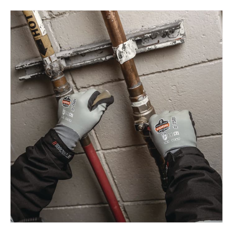 ERGODYNE CORPORATION ProFlex 7501 Coated Waterproof Winter Gloves, EN388: 2131X, 11" Long, XX-Large, Gray, Pair (EGO17636) thumbnail 4