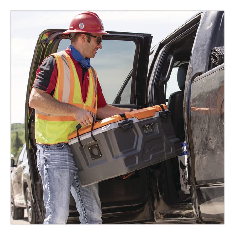 ERGODYNE CORPORATION Chill-Its 6601 Economy Evaporative PVA Cooling Towel, 29.5 x 13, One Size Fits Most, PVA, Blue (EGO12411) thumbnail 4