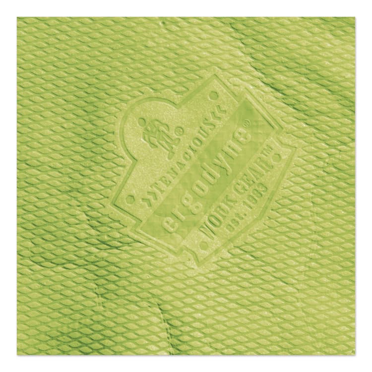 ERGODYNE CORPORATION Chill-Its 6602 Evaporative PVA Cooling Towel, 29.5 x 13, One Size Fits Most, PVA, Hi-Vis Lime (EGO12439) thumbnail 2