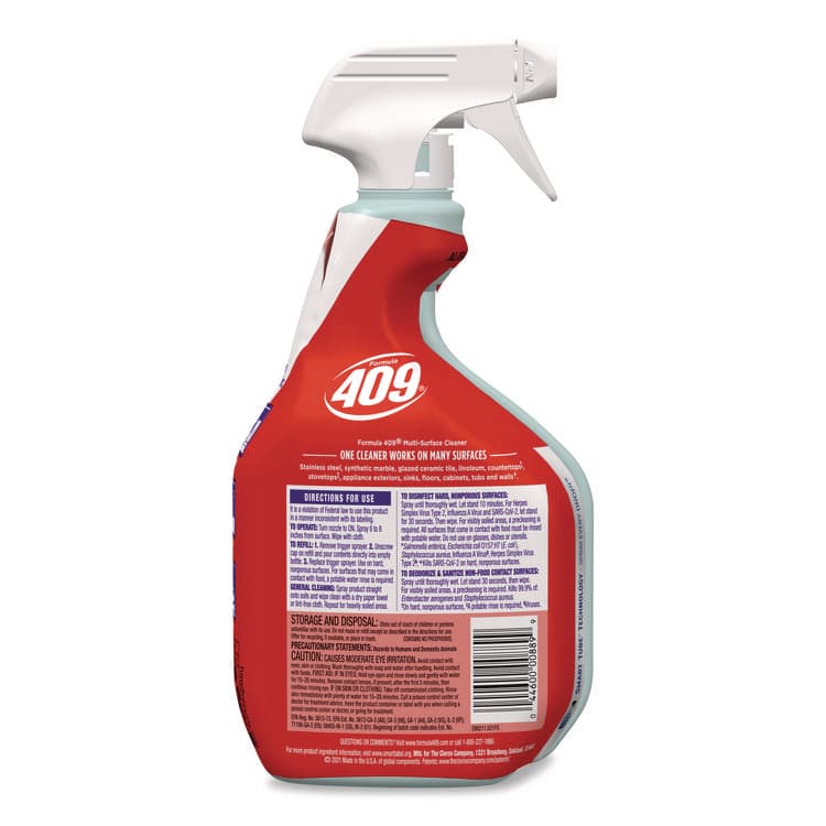 CLOROX SALES CO. Multi-Surface Cleaner Spray, Original Scent, 32 oz Spray Bottle, 9/Carton (CLO31220CT) thumbnail 3