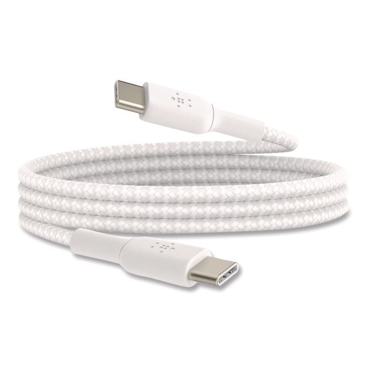 BELKIN COMPONENTS BOOST CHARGE Braided USB-C to USB-C Cable, 3.3 ft, White (BLKCAB004BT1MWH) thumbnail 3