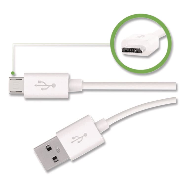 BELKIN COMPONENTS MIXIT Micro USB ChargeSync Cable, 4 ft, White (BLKF2CU012BT04W) thumbnail 2