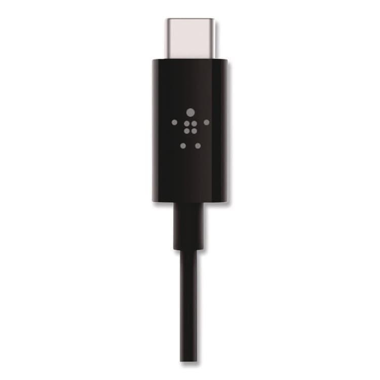 BELKIN COMPONENTS RockStar 3.5mm Audio Cable with USB-C Connector, 3 ft, Black (BLKF7U079BT03BL) thumbnail 3