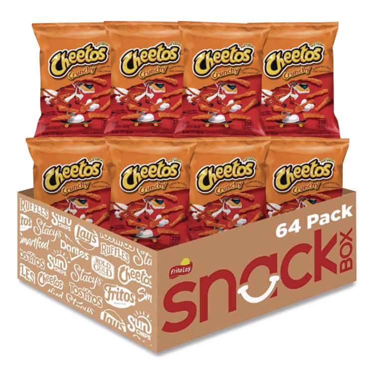 FRITO-LAY, . Crunchy Cheese Flavored Snacks, Flamin' Hot, 2 oz Bag, 64/Carton (CEOFRI44368)