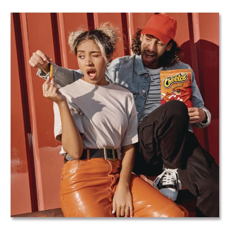FRITO-LAY, . Crunchy Cheese Flavored Snacks, Flamin' Hot, 2 oz Bag, 64/Carton (CEOFRI44368) thumbnail 4