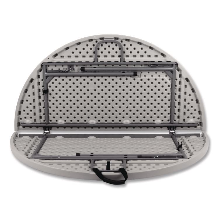 NATIONAL PUBLIC SEATING Comfort Max Fold-in-Half Table, Round, 60w x 60d x 29.25h, Speckled Gray Top, Gray Base/Legs (NPSCMFIH60R) thumbnail 3