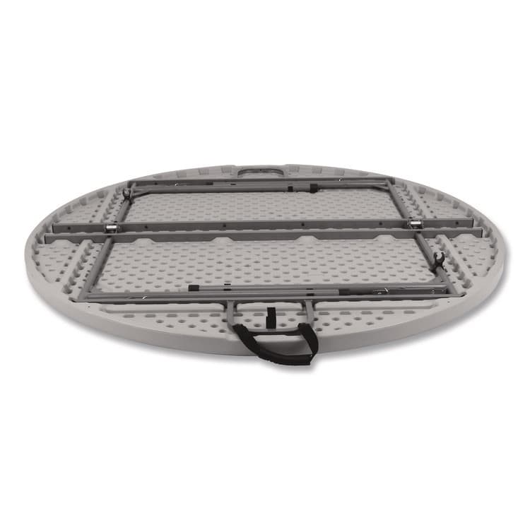 NATIONAL PUBLIC SEATING Comfort Max Fold-in-Half Table, Round, 60w x 60d x 29.25h, Speckled Gray Top, Gray Base/Legs (NPSCMFIH60R) thumbnail 4