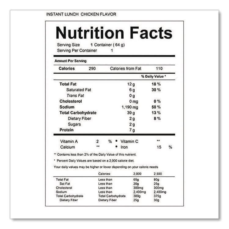 TOYO SUISAN Instant Lunch, Chicken, 2.25 oz Cups, 12/Carton (MAR00121) thumbnail 4