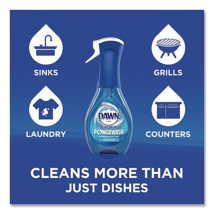 PROCTER & GAMBLE Platinum Powerwash Dish Spray, Fresh Scent, 16 oz Spray Bottle (PGC52364) thumbnail 3