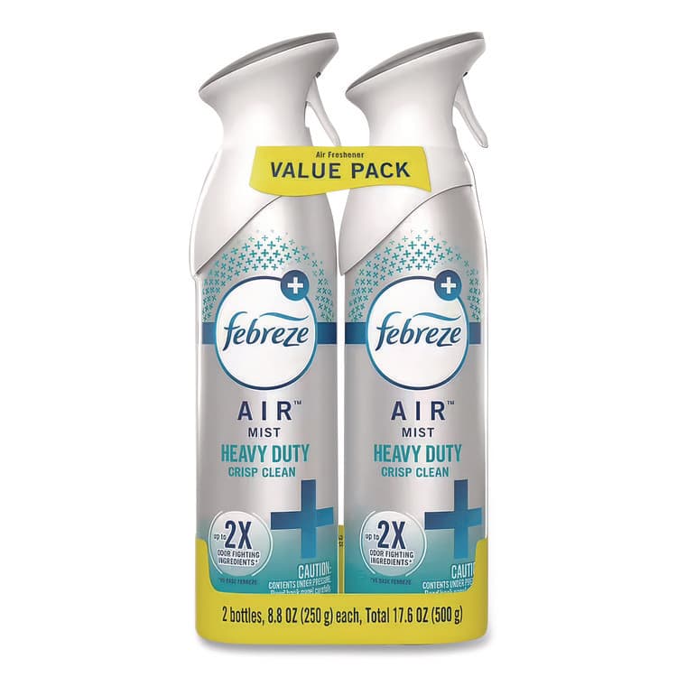PROCTER & GAMBLE AIR, Crisp Clean, 8.8 oz Aerosol Spray, 2/Pack (PGC97806)