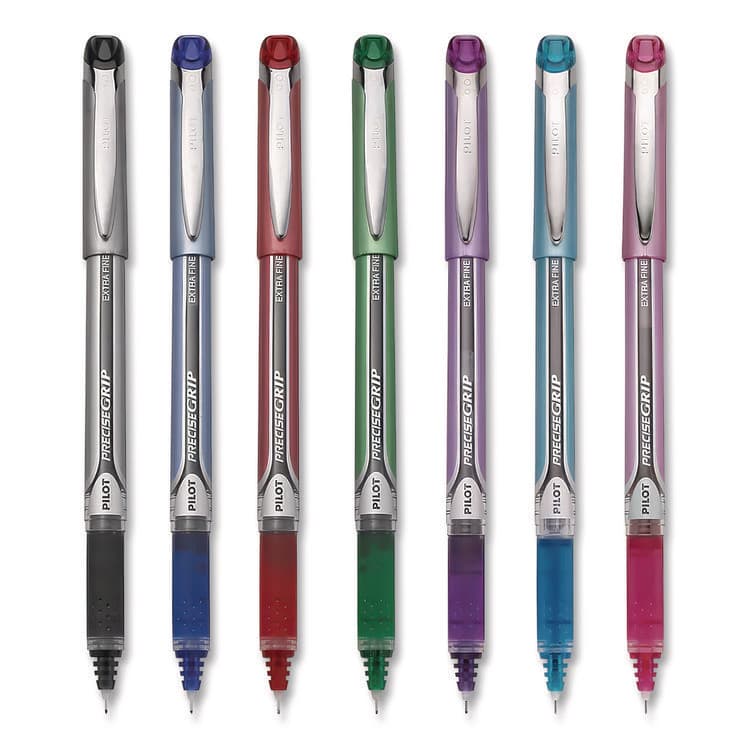 PILOT CORP. OF AMERICA Precise Grip Rollerball Pen, Stick, Extra-Fine 0.5 mm, Assorted Ink and Barrel Colors, 7/Pack (PIL28864) thumbnail 2