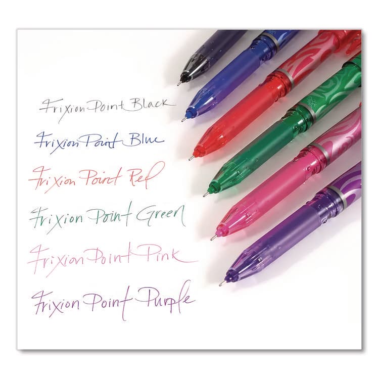 PILOT CORP. OF AMERICA FriXion Ball Erasable Gel Pen, Stick, Extra-Fine 0.5 mm, Assorted Ink and Barrel Colors, 6/Pack (PIL46524) thumbnail 4