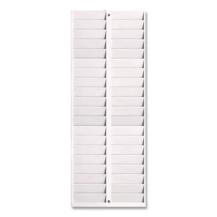 PYRAMID TECHNOLOGIES, . Time Card Rack, 40 Pockets, Plastic, Light Gray (PTI5004)