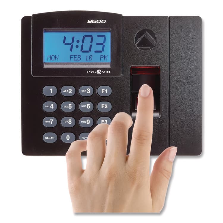 PYRAMID TECHNOLOGIES, . TimeTrax Elite Biometric Time Clock, 50 Employees, Black (PTITTELITEEK) thumbnail 3