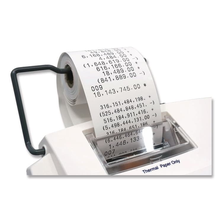 CASIO, . HR-300RC 12-Digit Printing Calculator, Black/Red Print, 2 Lines/Second, White (CSOHR300RC) thumbnail 3