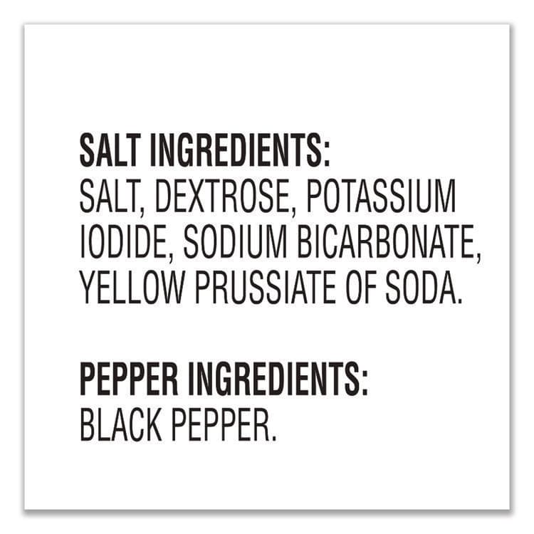 DEL DISPOSABLES Salt and Pepper Shaker Combo, 4 oz Salt Dispenser and 1.5 oz Pepper Dispenser (DEZGRN13060) thumbnail 2